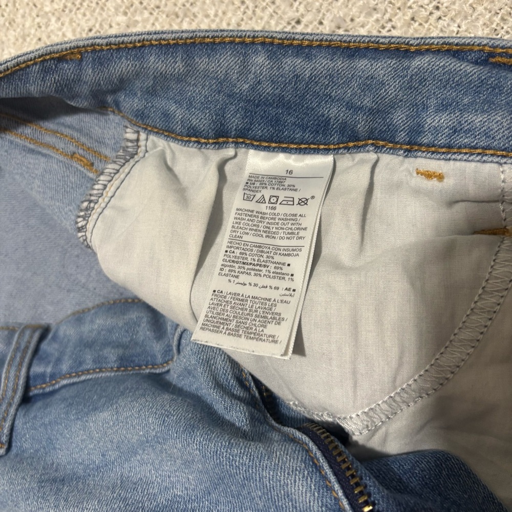 old navy high rise super skinny light blue jeans size 16 - Picture 9 of 9